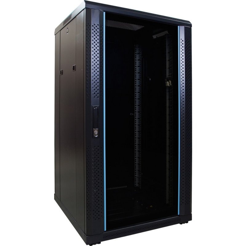 Armário para servidor 22U com porta de vidro 600x600x1200mm (LxPxA)