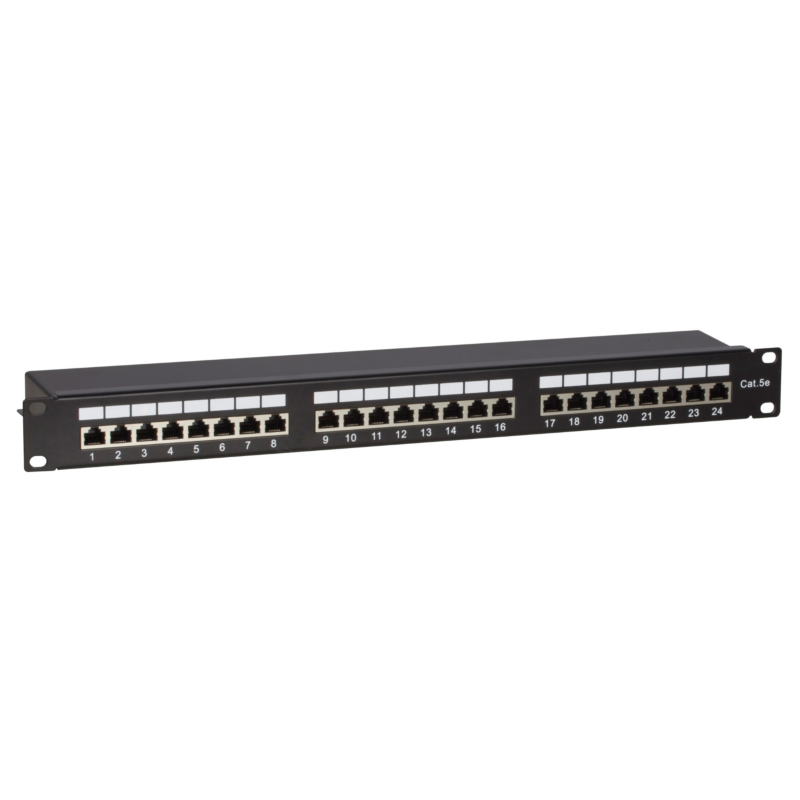 Painel de ligação FTP CAT5e - 24 portas