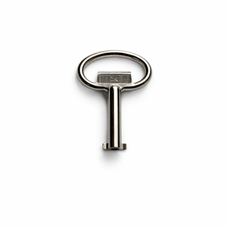 Chave extra para fechadura de porta, adequada para armários de parede exteriores de 6U.