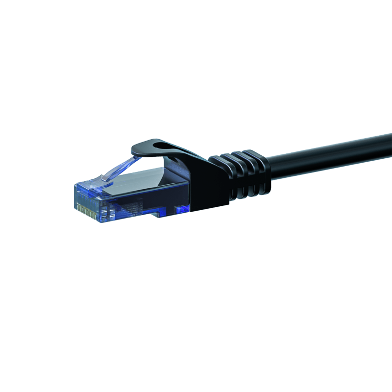 Cabo de rede UTP CAT6a de 2 m, preto - 100% cobre