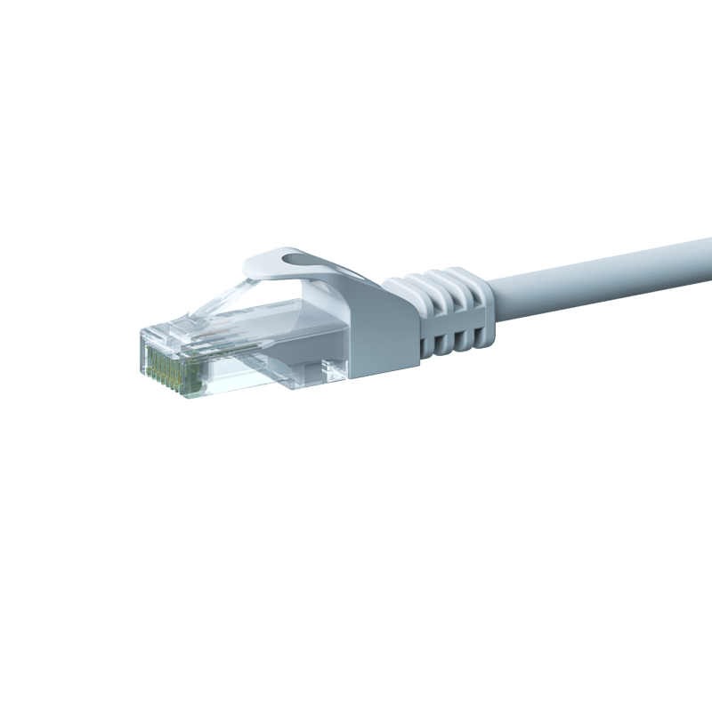 Cabo de rede CAT6 UTP branco de 5 m - CCA