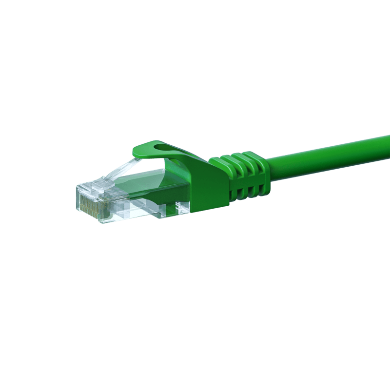 Cabo de rede UTP CAT5e de 7,5 m verde - 100% cobre
