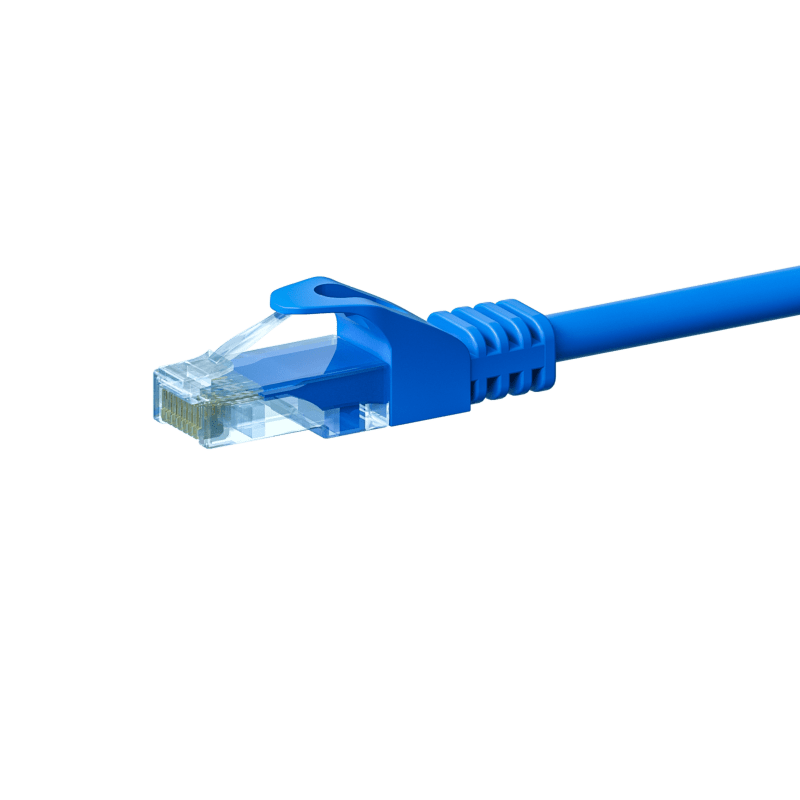 Cabo de rede UTP CAT5e de 10 m azul - 100% cobre