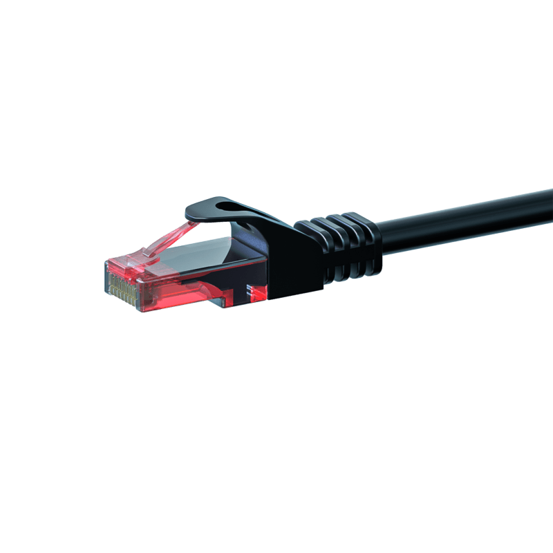 Cabo de rede UTP CAT6 de 7,5 m preto - 100% cobre