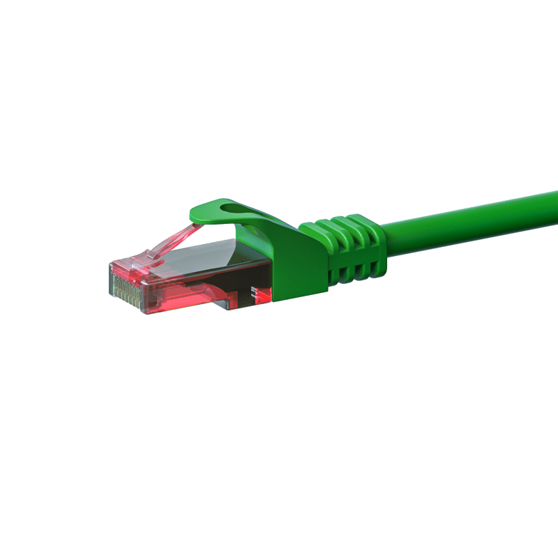 Cabo de rede UTP CAT6 de 0,15 m verde - 100% cobre