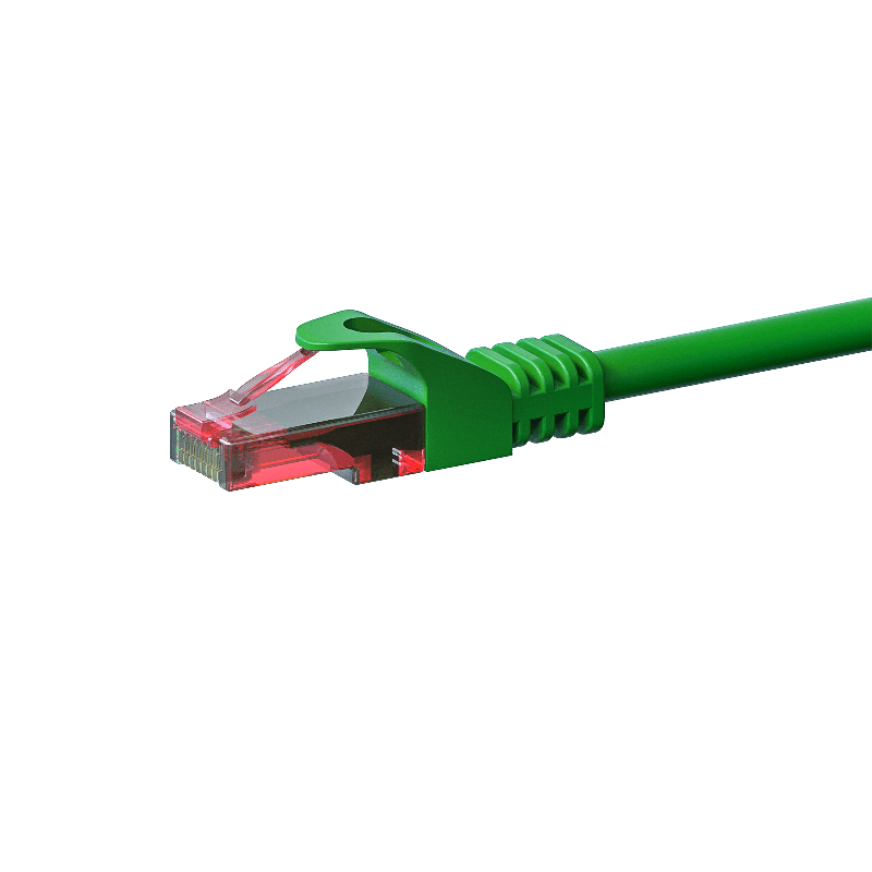 Cabo de rede UTP CAT6 de 1 m, verde - 100% cobre