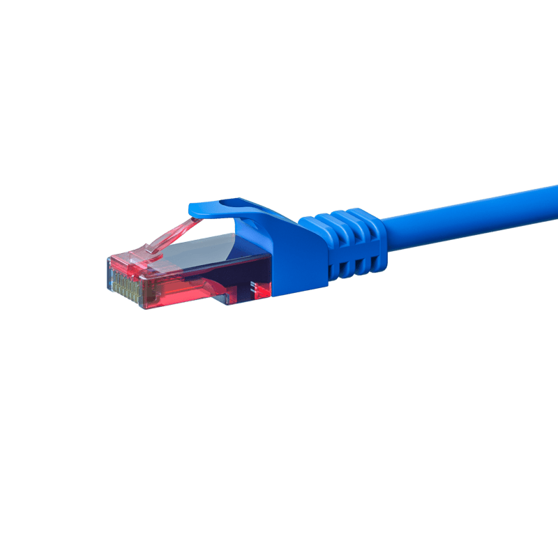 Cabo de rede UTP CAT6 de 15 m azul - 100% cobre