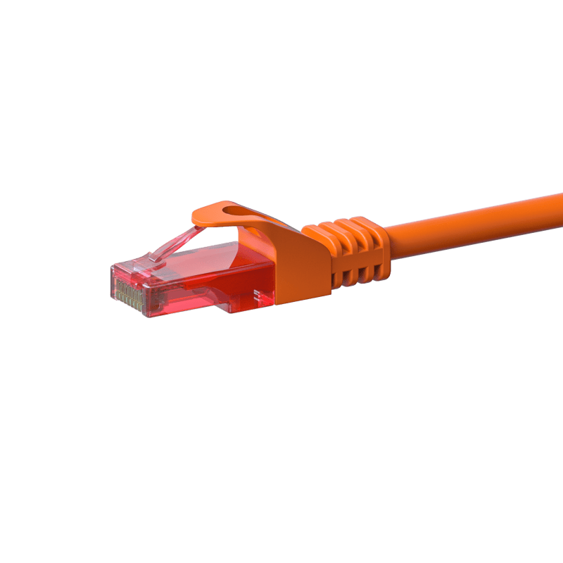 Cabo de rede UTP CAT6 de 30 m, cor de laranja - 100% cobre