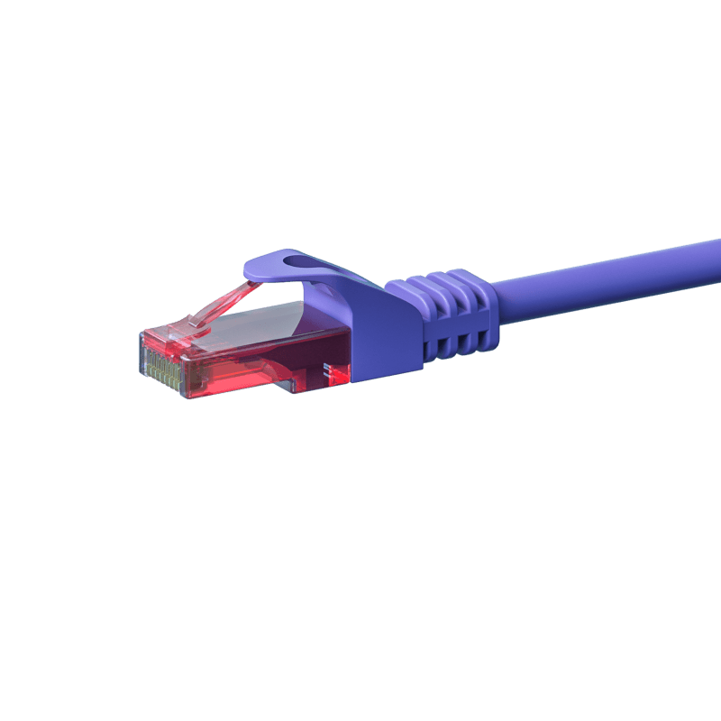 Cabo de rede UTP CAT6 de 15 m em roxo - 100% cobre