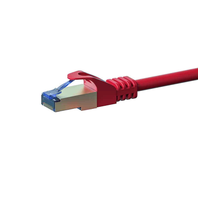 Cabo de rede CAT6a S/FTP (PIMF) de 1,50 m vermelho