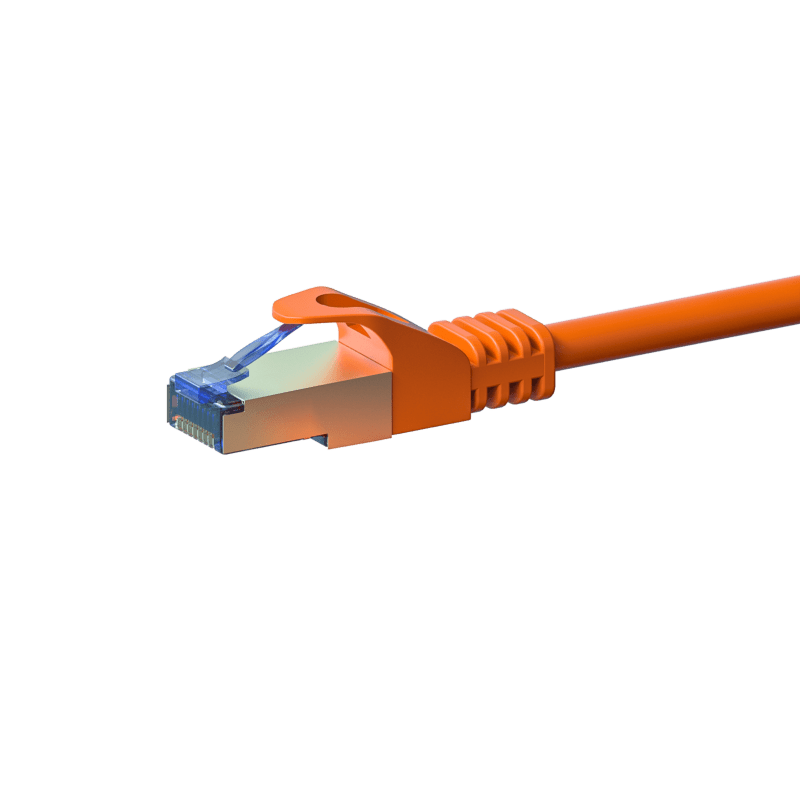Cabo de rede CAT6a S/FTP (PIMF) de 1 m, cor de laranja