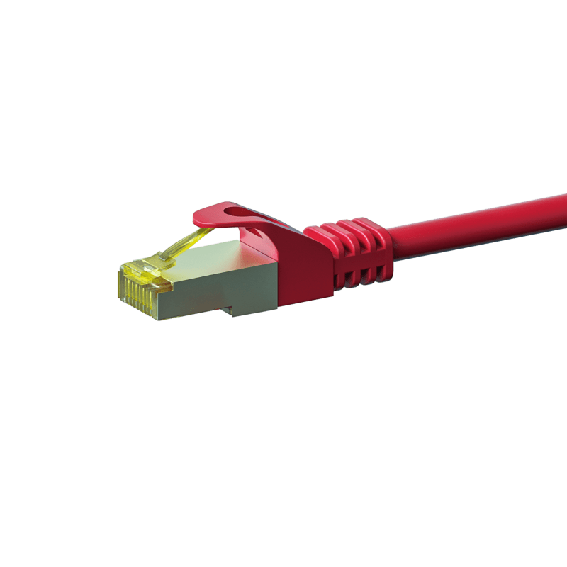 Cabo de rede Cat7 S/FTP (PIMF) de 30 m vermelho