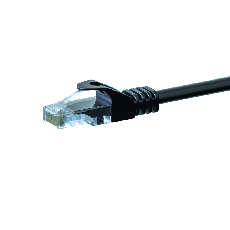 Cabo de rede CAT5e UTP de 15 m preto - CCA