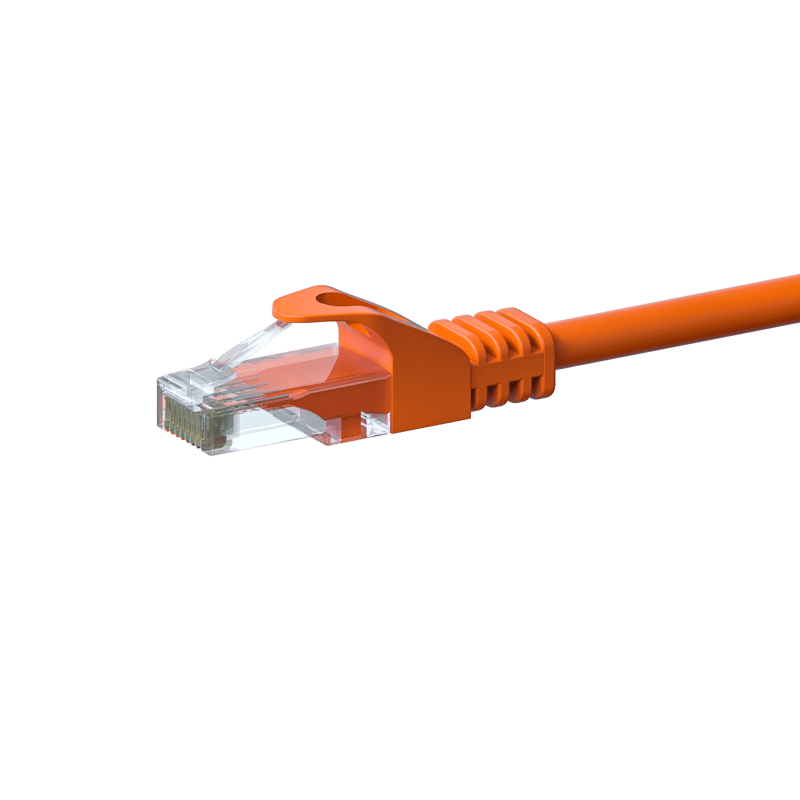 Cabo de rede CAT6 UTP de 20 m em cor de laranja - CCA