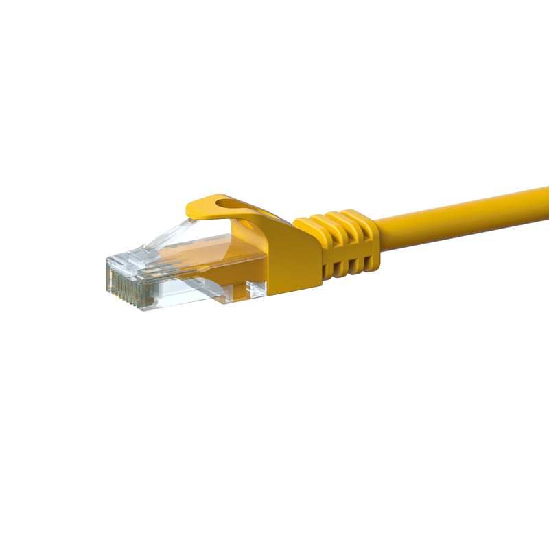 Cabo de rede CAT6 UTP de 20 m amarelo - CCA