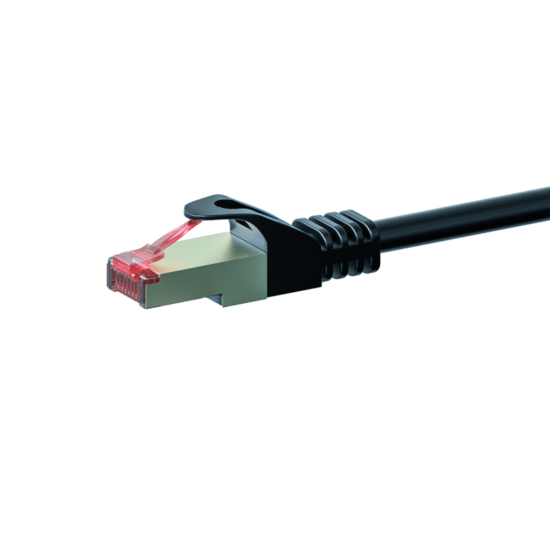 Cabo de rede CAT6 S/FTP (PIMF) de 15 m, preto