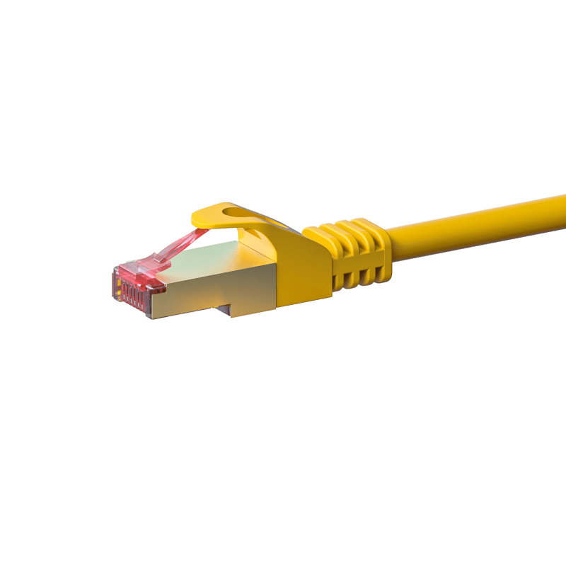 Cabo de rede CAT6 S/FTP (PIMF) de 30 m, amarelo