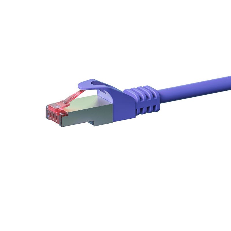 Cabo de rede CAT6 S/FTP (PIMF) de 20 m em roxo