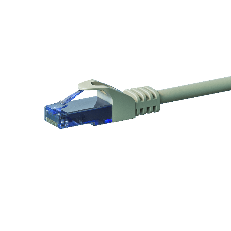 Cabo de rede UTP CAT6a de 1,50 m cinzento - 100% cobre