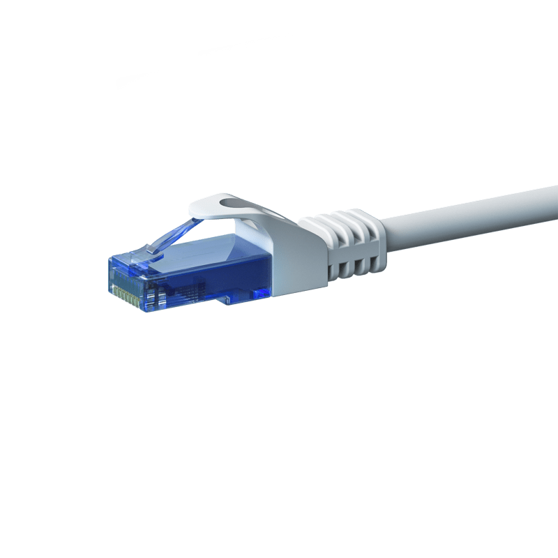 Cabo de rede UTP CAT6a de 0,15 m branco - 100% cobre