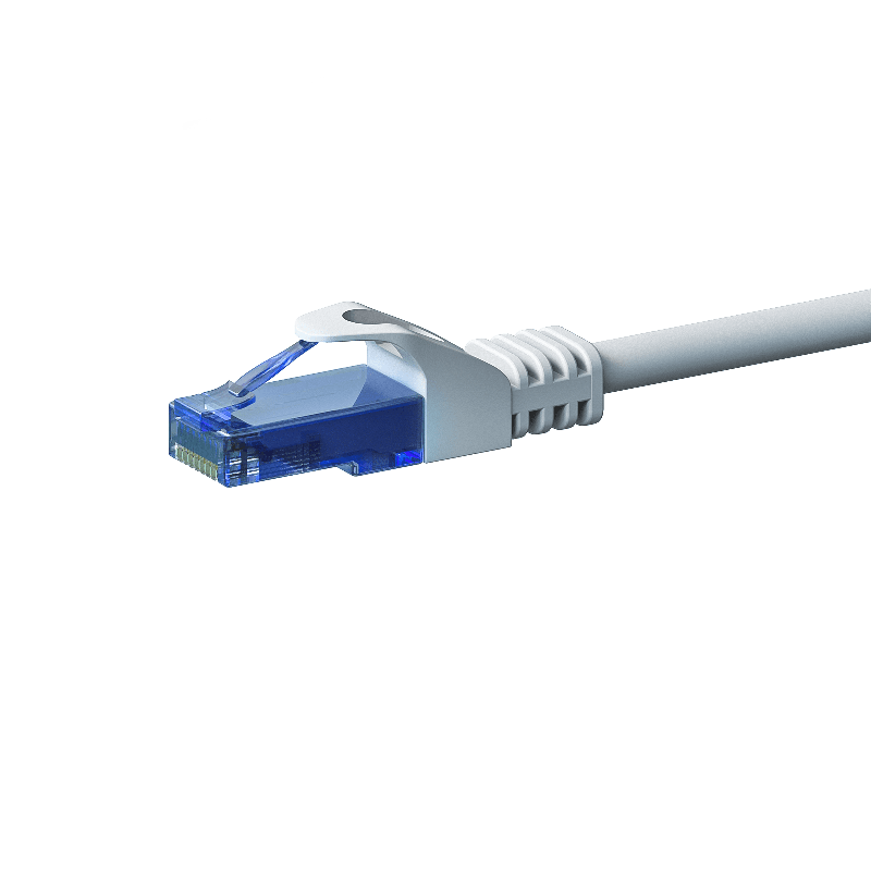 Cabo de rede UTP CAT6a de 50 m branco - 100% cobre