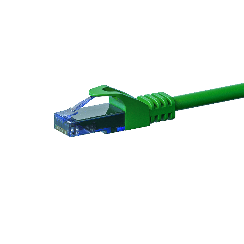 Cabo de rede UTP CAT6a de 50 m, verde - 100% cobre