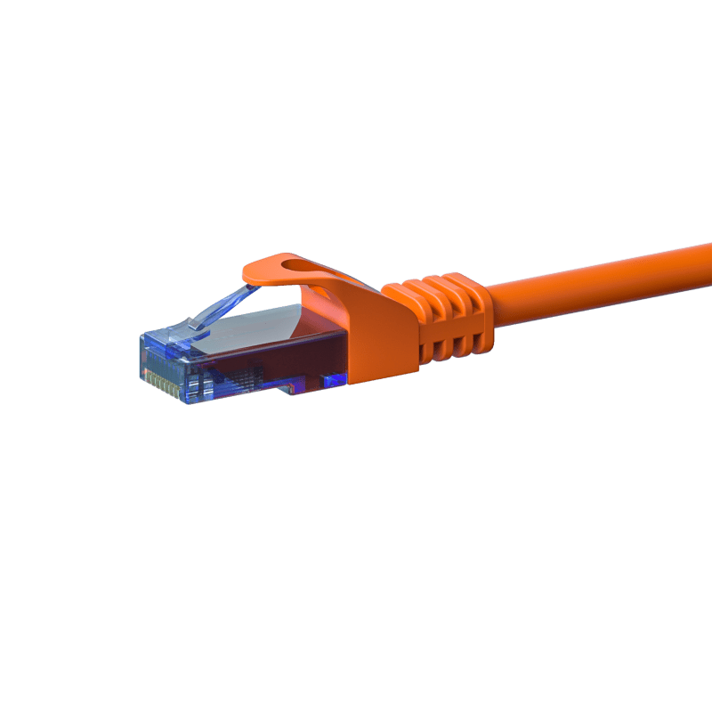 Cabo de ligação UTP CAT6a de 0,15 m, cor de laranja - 100% cobre