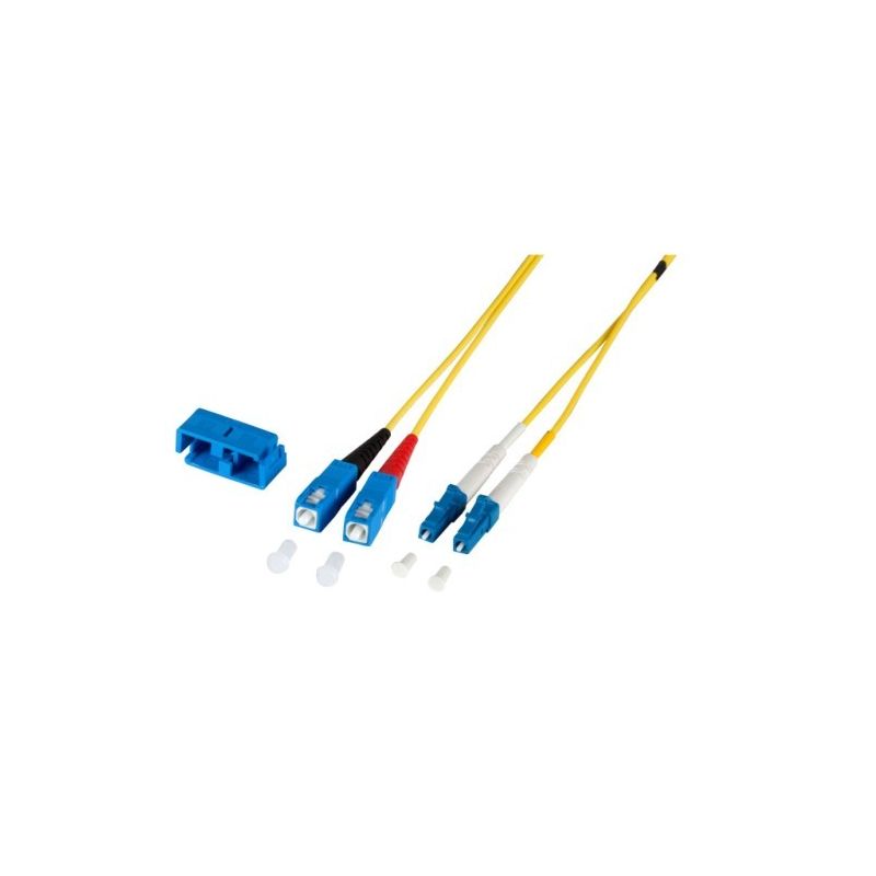 Cabo de fibra ótica duplex OS2 LC-SC 2m