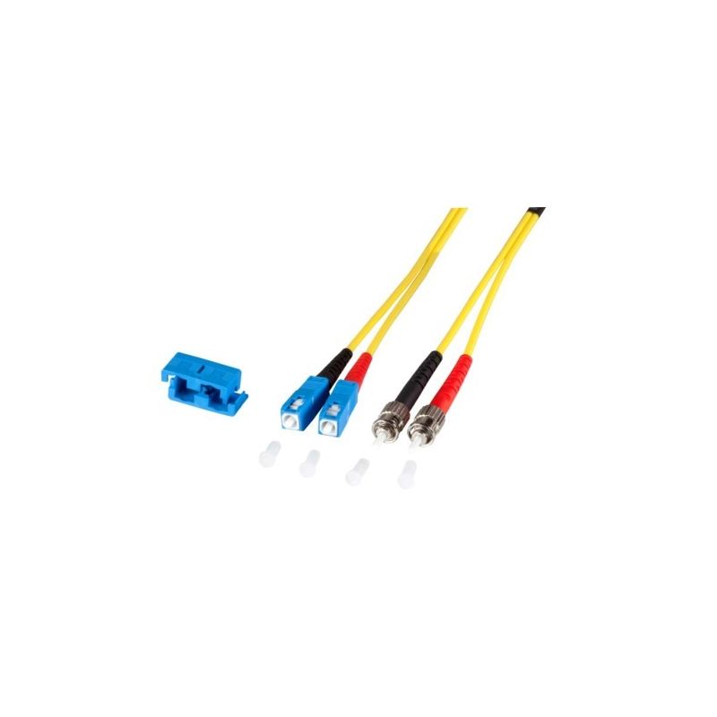 Cabo de fibra ótica duplex OS2 SC-ST 15m