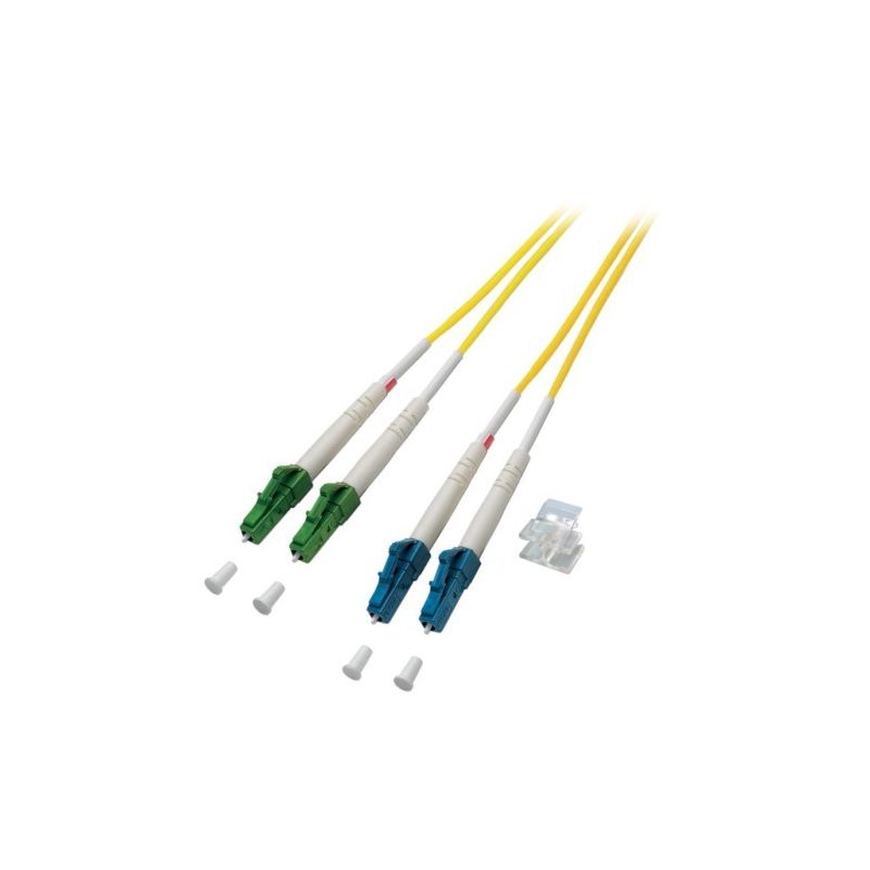 Cabo de fibra ótica duplex OS2 LC/APC-LC 3m