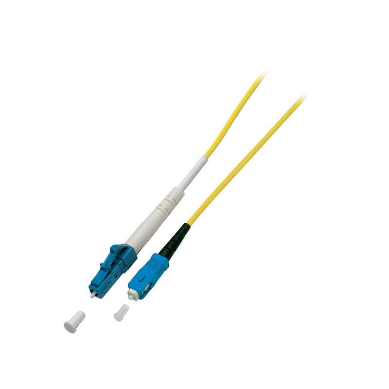 Cabo de fibra ótica simplex OS2 LC-SC 3m