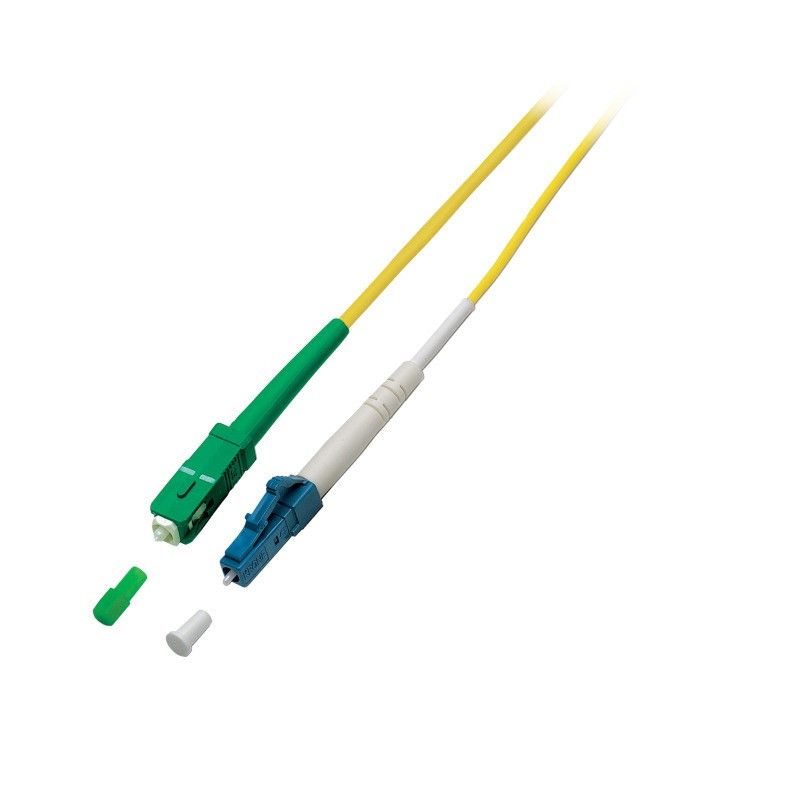 Cabo de fibra ótica simplex OS2 SC/APC-LC 15m