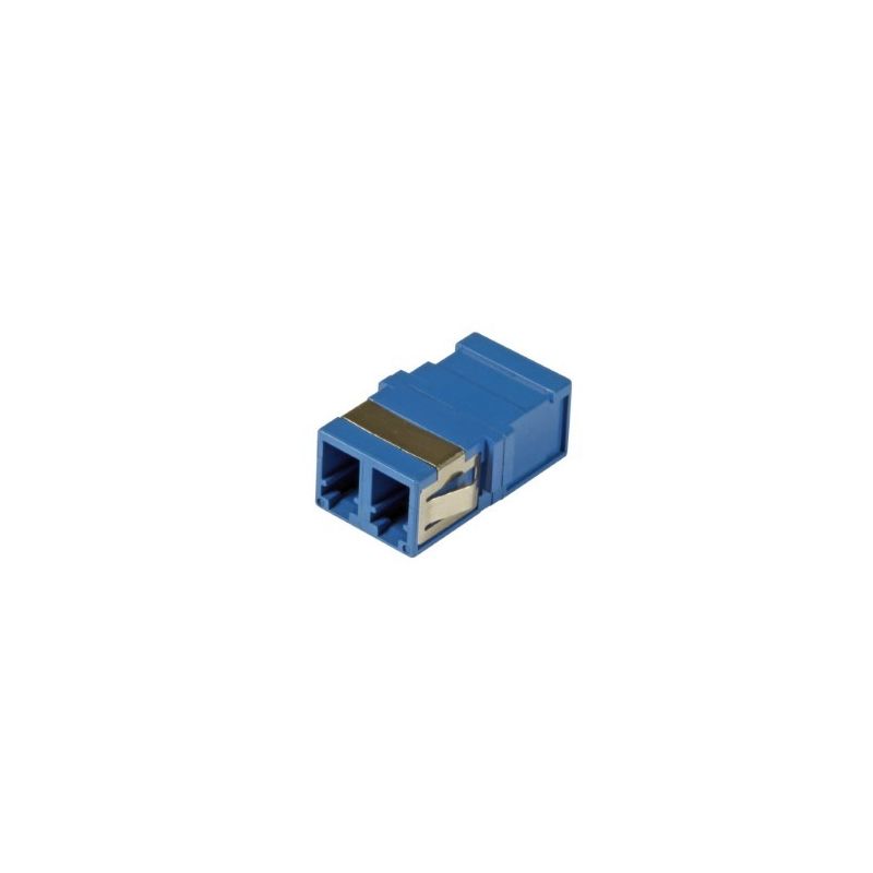 Acoplamento trapezoidal monomodo LC-LC duplex azul
