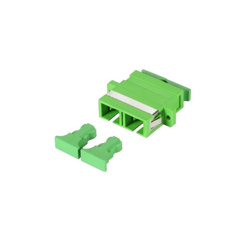 Acoplamento monomodo SC-SC duplex verde