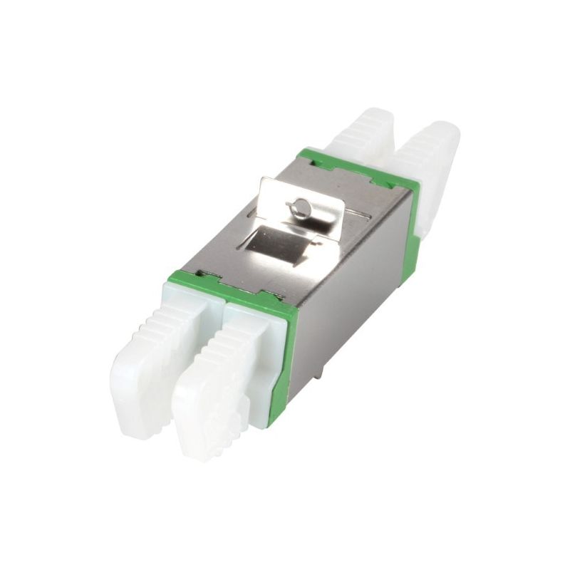 Acoplamento monomodo E2000-E2000 duplex verde