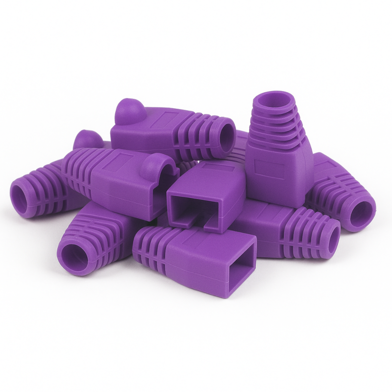 DANICOM Viga de cabos RJ45 roxa - 10 unid.