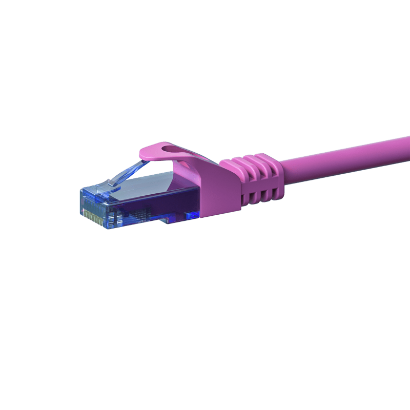 Cabo de rede UTP CAT6a de 5 m rosa - 100% cobre