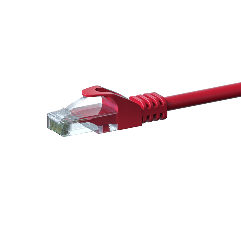 Cabo de rede CAT6 UTP de 2 m vermelho - CCA