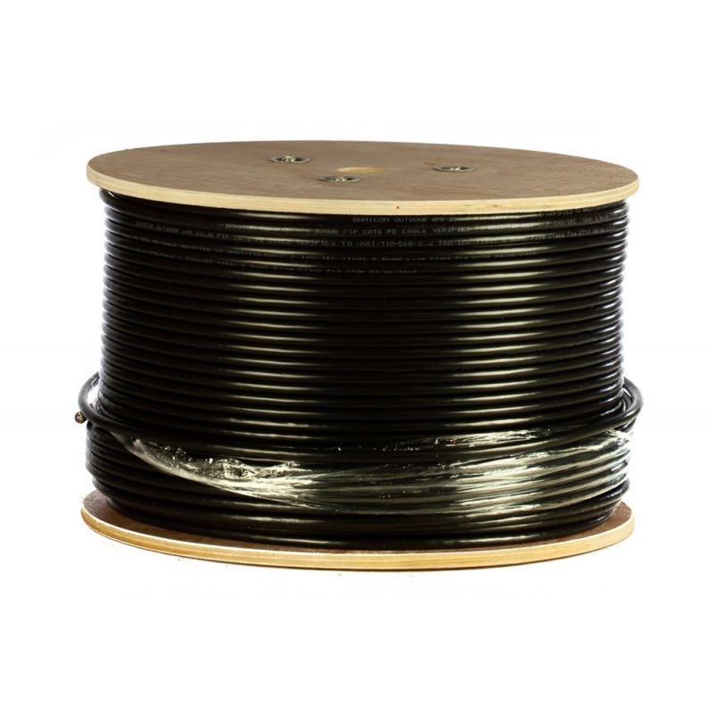 Cabo exterior DANICOM CAT6 UTP 305m em rolo rígido - PE (Fca)
