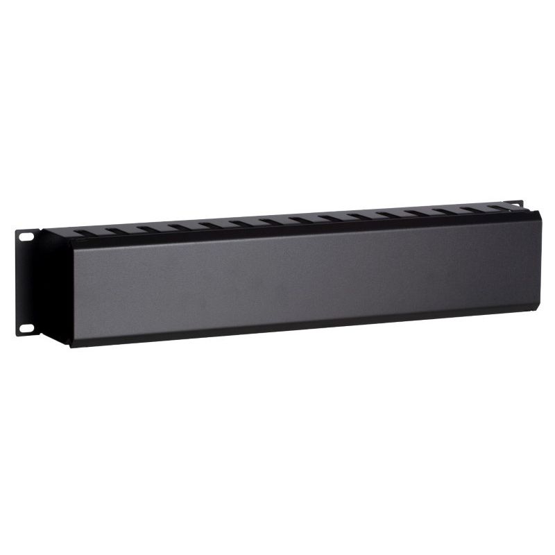 Canaleta para cabos de 19 polegadas com placa de cobertura 2U