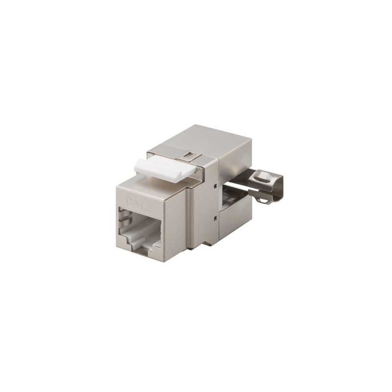 Conector Keystone CAT6 STP - Angulado sem ferramentas