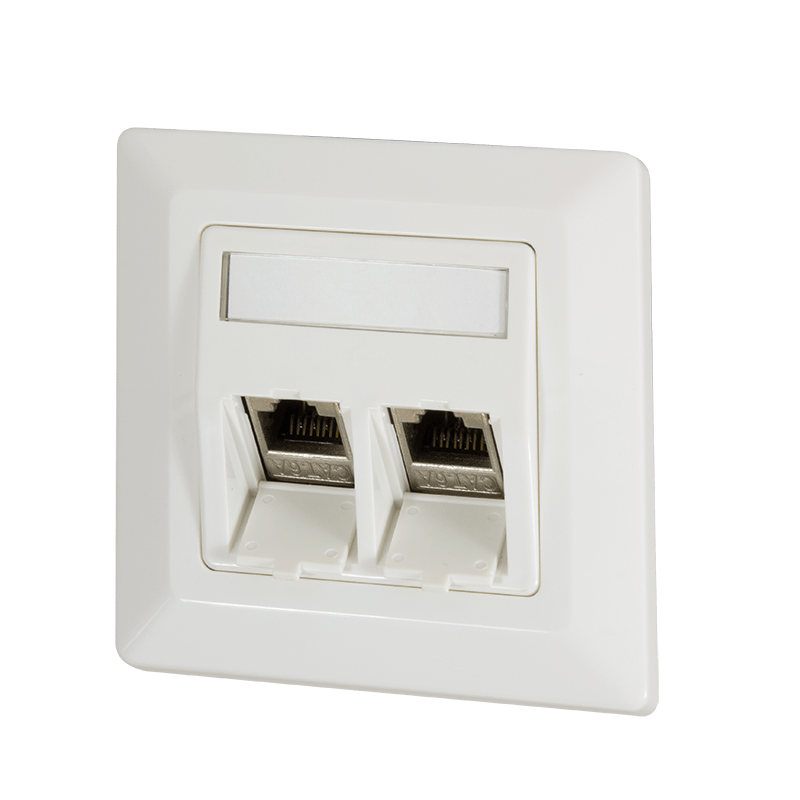 Placa frontal Keystone, marfim