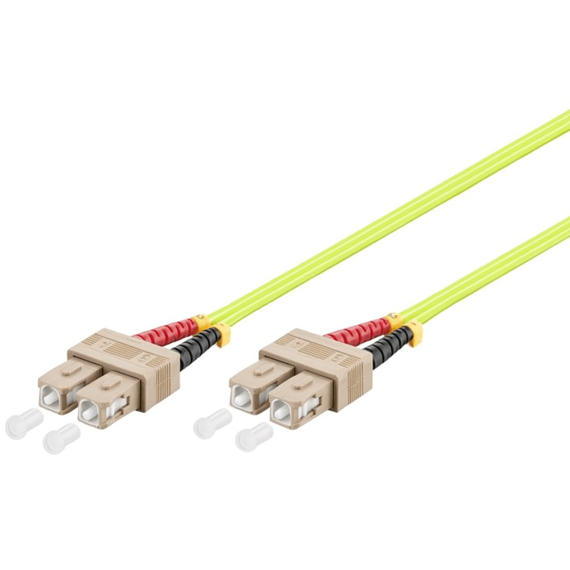Cabo de fibra ótica SC-SC OM5 (otimizado para laser) 15m