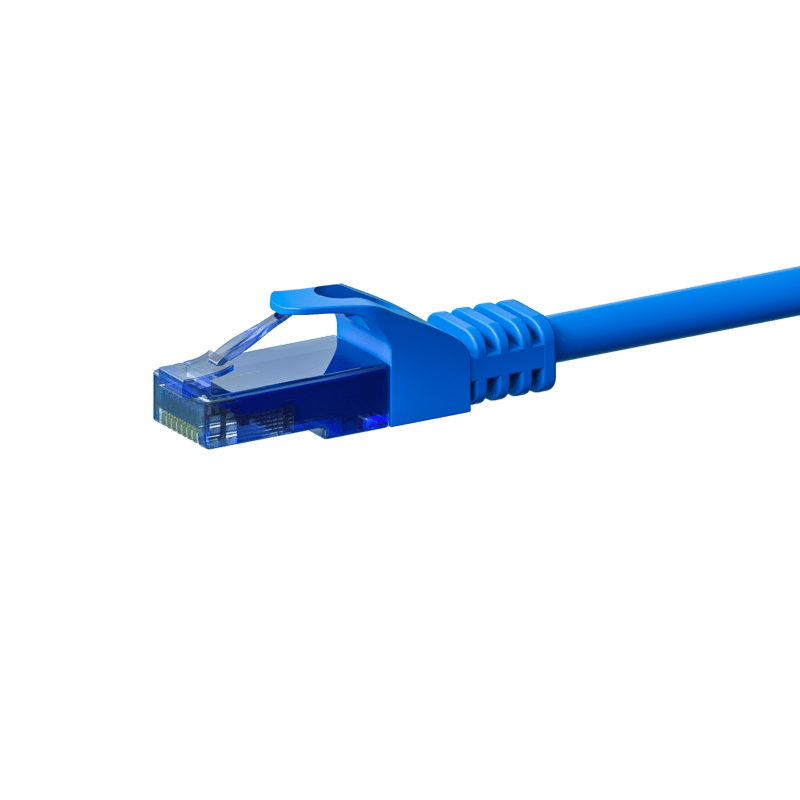 Cabo de rede UTP CAT6a de 2 m azul - 100% cobre