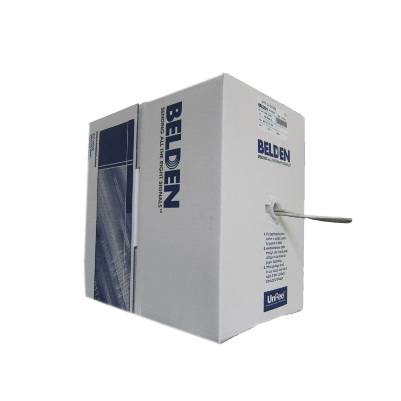 Cabo de rede rígido Belden 1583E Cat5e UTP de 305 m, 100% cobre.