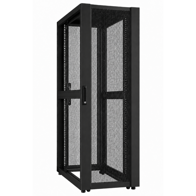 Armário de ligação para data center 52U com porta perfurada 800x1200x2400mm (LxPxA)