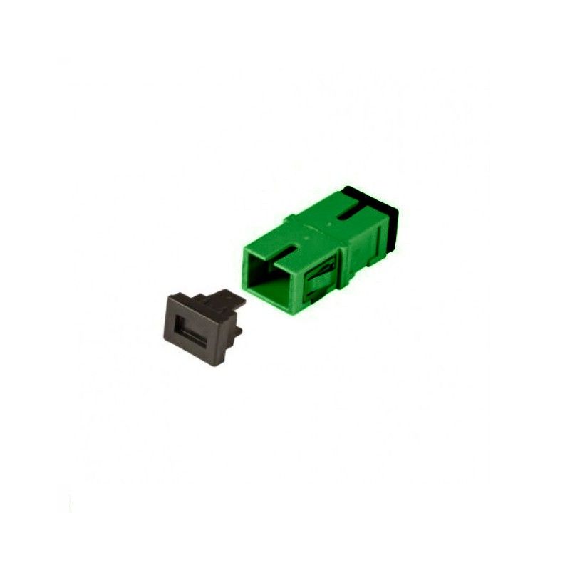 Acoplamento trapezoidal monomodo SC-SC simplex verde