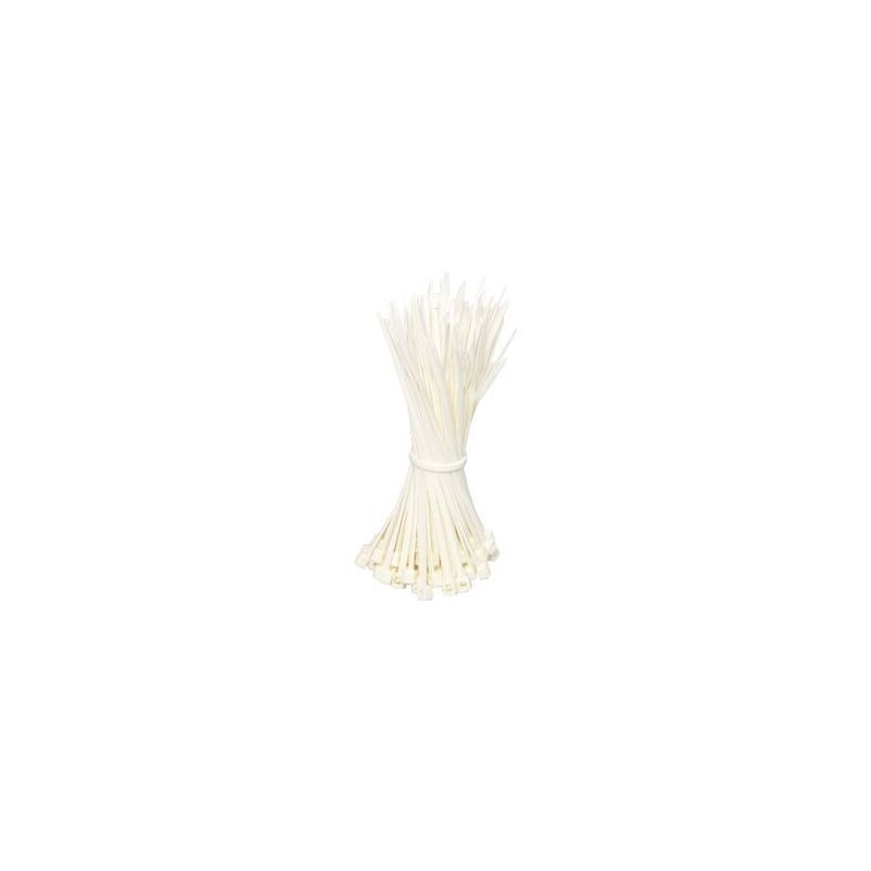 Abraçadeiras em nylon 140mm cor natural - 100 unidades