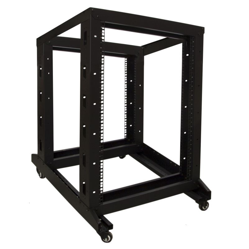 Rack de relés 18U sobre rodas 600x800x1000mm (LxPxA)