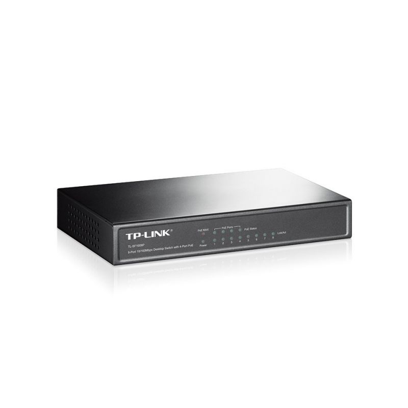 Switch PoE não gerido TP-Link SF1008P de 8 portas